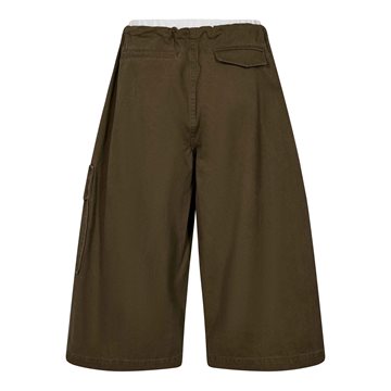 Haute L\' Amitié - Pull On Cargo Bermudas - Army